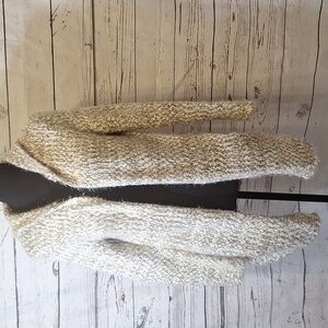 #1046 Kadence Oatmeal  Cardigan Hoodie Soft & Fuzzy Sweater sz. M